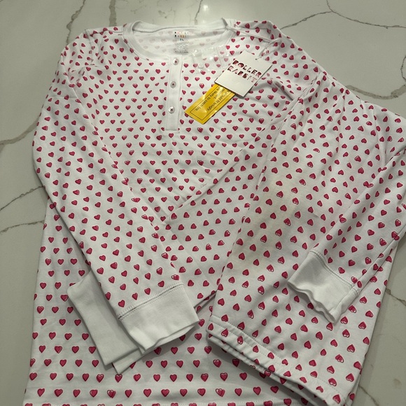 Roller Rabbit pink heart kids pajamas